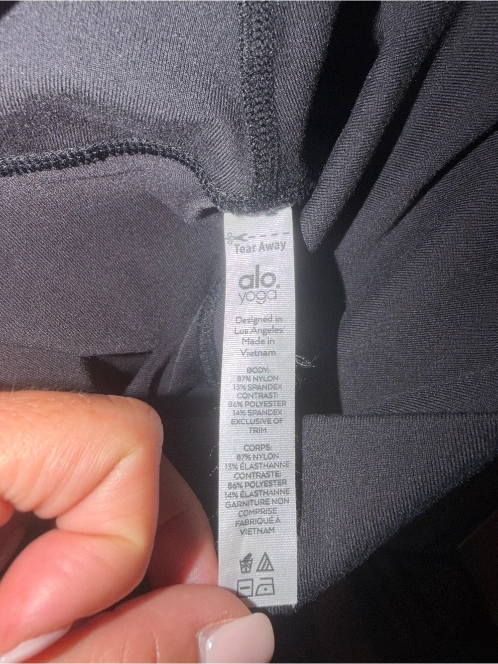 ALO Moto Yoga Black Leggings